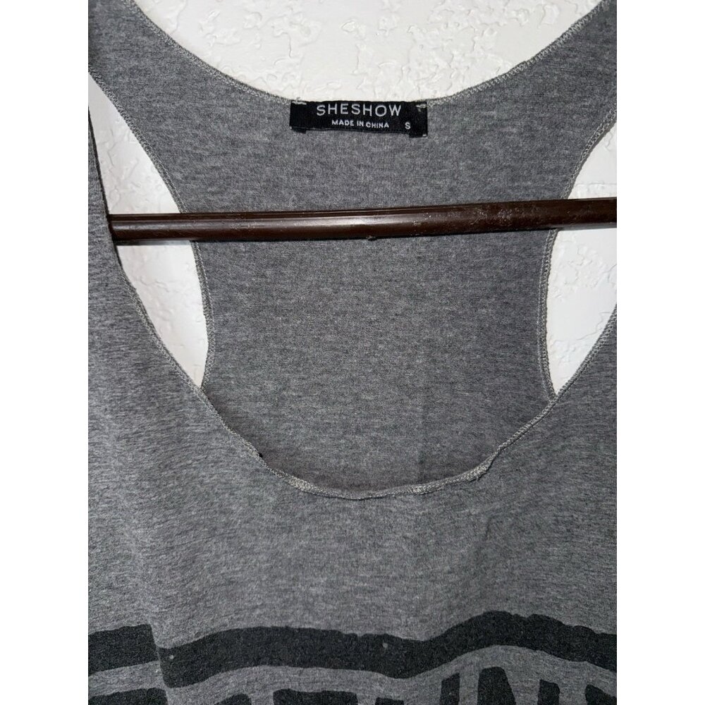 She Show Racer Back Loose Tank Top “Defund The Media” Political Fake News X - Picture 3 of 7